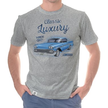 Herren T-Shirt - Classic Luxury - Since 1957 weiss-t�rkis 5XL
