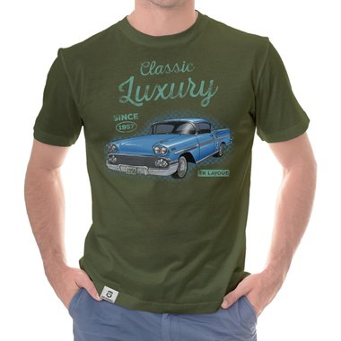 Herren T-Shirt - Classic Luxury - Since 1957 weiss-t�rkis 5XL