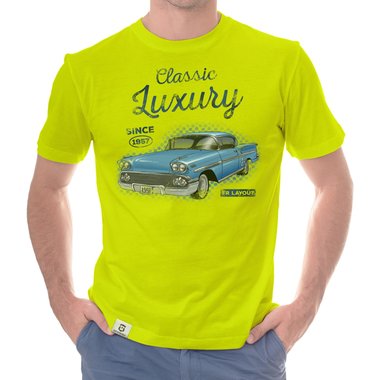 Herren T-Shirt - Classic Luxury - Since 1957 weiss-t�rkis 5XL