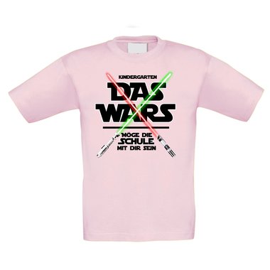 Kinder T-Shirt - Kindergarten - Das Wars - Möge die Schule mit dir sein