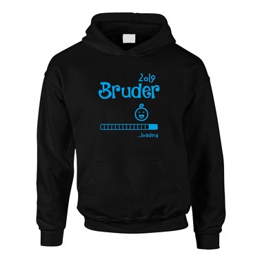 Kinder Hoodie - Bruder 2019 loading schwarz-weiss 152-158