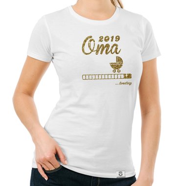 Damen Glitzer T-Shirt - Oma loading 2019