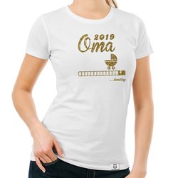 Damen Glitzer T-Shirt - Oma loading 2019