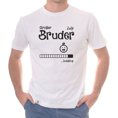 Herren T-Shirt - Groer Bruder 2019 loading weiss-schwarz 5XL