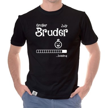 Herren T-Shirt - Groer Bruder 2019 loading weiss-schwarz 5XL