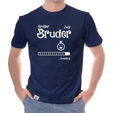 Herren T-Shirt - Groer Bruder 2019 loading weiss-schwarz 5XL