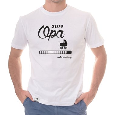 Herren T-Shirt - Opa 2019 loading dunkelblau-cyan S
