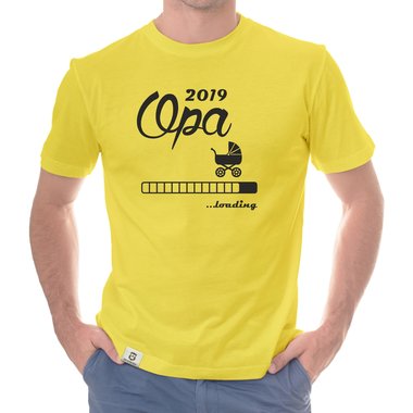 Herren T-Shirt - Opa 2019 loading weiss-schwarz 5XL