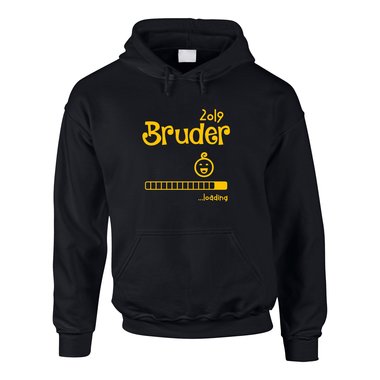 Herren Hoodie - Bruder loading 2019 grau-dunkelgrn XS