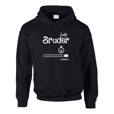 Herren Hoodie - Bruder loading 2019 grau-dunkelgrn XS