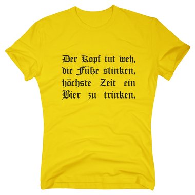 T-Shirt Der Kopf tut weh - Bier trinken