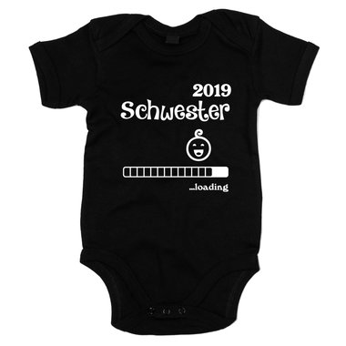 Baby Body - Schwester 2019 loading schwarz-weiss 68-80