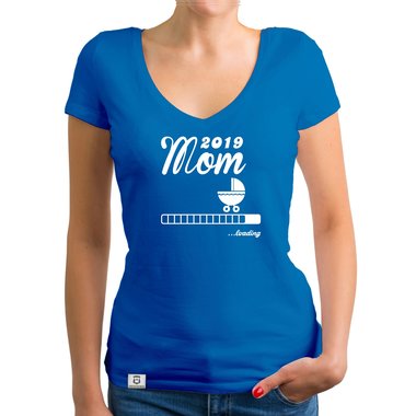 Damen T-Shirt V-Ausschnitt - Mom 2019 loading