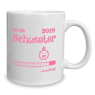 Kaffeebecher - Tasse - Große Schwester 2019 loading