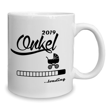 Kaffeebecher - Tasse - Onkel 2019 loading weiss-schwarz