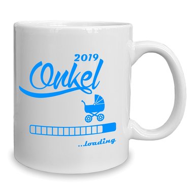 Kaffeebecher - Tasse - Onkel 2019 loading weiss-schwarz