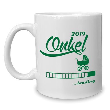 Kaffeebecher - Tasse - Onkel 2019 loading weiss-schwarz