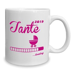 Kaffeebecher - Tasse - Tante 2019 loading