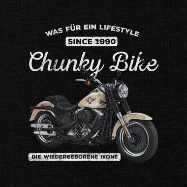 Herren T-Shirt - Chunky Bike - since 1990 dunkelblau-hellbraun S