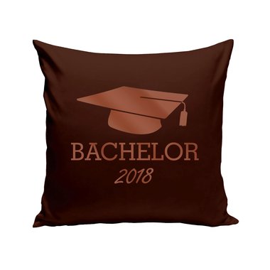 Kissen - Bachelor 2018 schwarz-silber