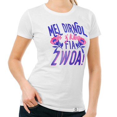 Damen T-Shirt - Mei Dirndl is zkloa fia Zwoa