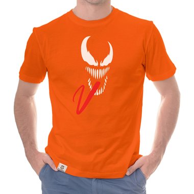 Herren T-Shirt - Symbiont weiss-schwarz 5XL