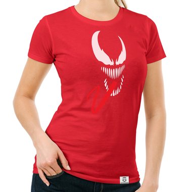 Damen T-Shirt - Symbiont weiss-schwarz XXL