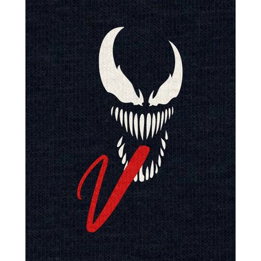 Damen T-Shirt V-Ausschnitt - Symbiont weiss-schwarz XXL