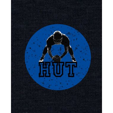 Herren Hoodie - Football - Hut dunkelgrau-blau XS
