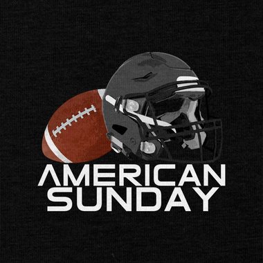 Herren T-Shirt - American Sunday dunkelblau-weiss S