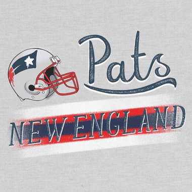 Herren T-Shirt - Pats - New England trkis-grau XXXL