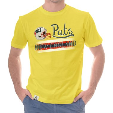 Herren T-Shirt - Pats - New England trkis-grau XXXL