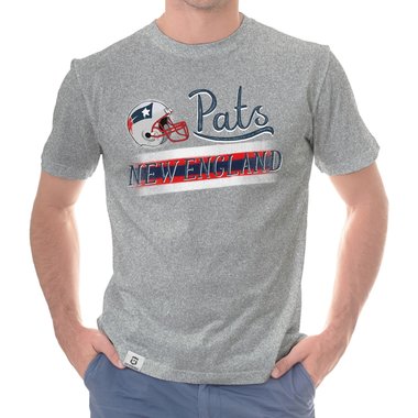 Herren T-Shirt - Pats - New England trkis-grau XXXL