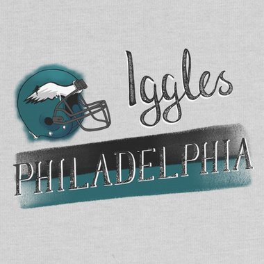 Herren T-Shirt - Iggles - Philadelphia