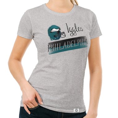 Damen T-Shirt - Iggles - Philadelphia gelb-grn XXL