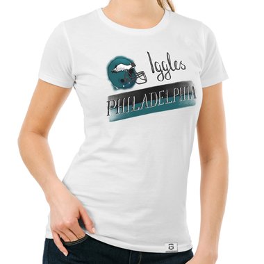 Damen T-Shirt - Iggles - Philadelphia gelb-grn XXL