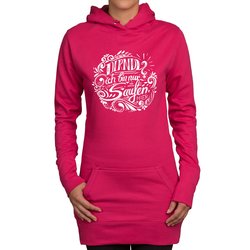 Damen Long Hoodie - Dirndl? Ich bin zum Saufen hier