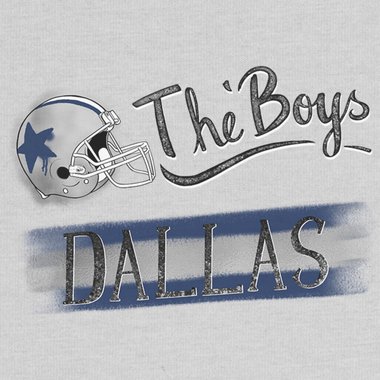 Herren T-Shirt - The Boys - Dallas royalblau-grau S