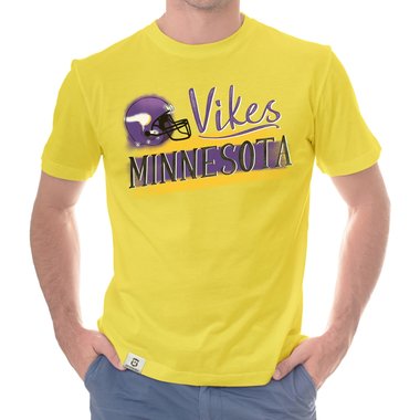 Herren T-Shirt - Vikes - Minnesota trkis-lila XXXL