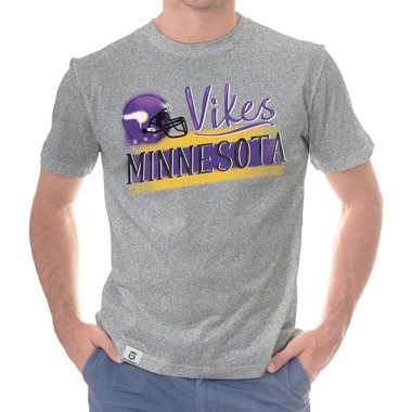 Herren T-Shirt - Vikes - Minnesota trkis-lila XXXL