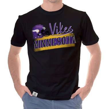 Herren T-Shirt - Vikes - Minnesota trkis-lila XXXL