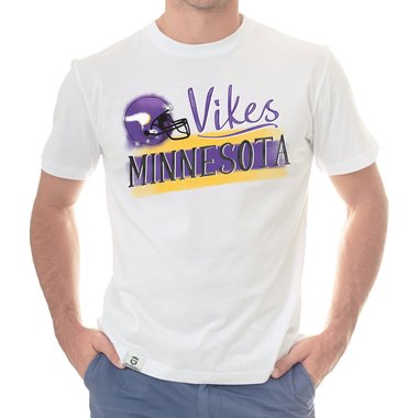 Herren T-Shirt - Vikes - Minnesota trkis-lila XXXL