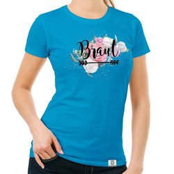 Damen T-Shirt - Braut auf Blumen