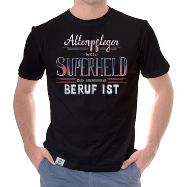 Herren T-Shirt - Altenpfleger - Superheld
