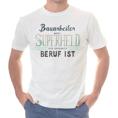 Herren T-Shirt - Bauarbeiter - Superheld