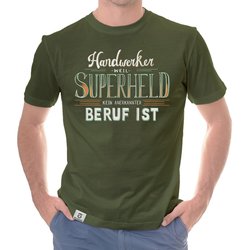 Herren T-Shirt - Handwerker - Superheld