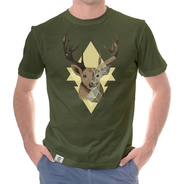 Herren T-Shirt - Hirsch Grafikstyle