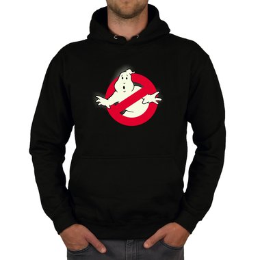 Herren Hoodie - Glow - Ghost Busters schwarz-glow 5XL