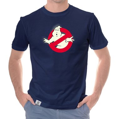 Herren T-Shirt - Ghost Busters - Glow dunkelblau-glow S