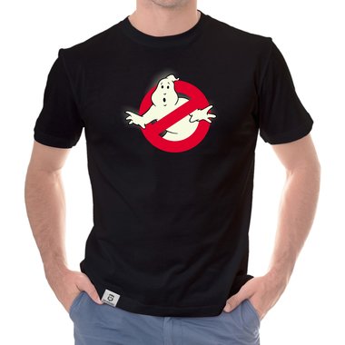 Herren T-Shirt - Ghost Busters - Glow dunkelblau-glow S